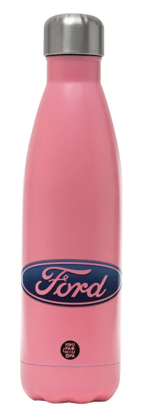 Ford — Μεταλλικό παγούρι θερμός Ροζ Ματ (Stainless steel), διπλού τοιχώματος, 500ml