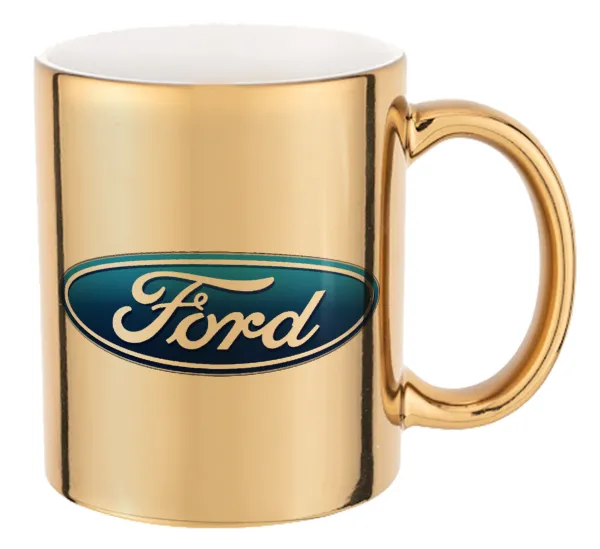 Ford — Mug ceramic, gold mirror, 330ml