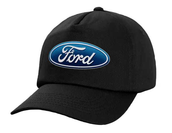Ford — Καπέλο Ενηλίκων Baseball, 100% Βαμβακερό,  Μαύρο (ΒΑΜΒΑΚΕΡΟ, ΕΝΗΛΙΚΩΝ, UNISEX, ONE SIZE)