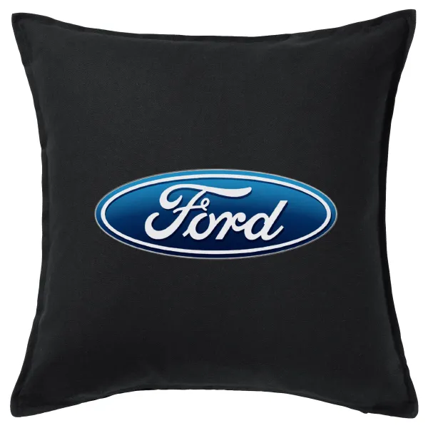 Ford — Μαξιλάρι καναπέ Μαύρο 100% βαμβάκι, περιέχεται το γέμισμα (50x50cm)