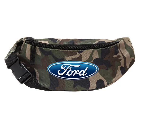 Ford — Unisex waist bag (banana) in Jungle camouflage color with 2 pockets