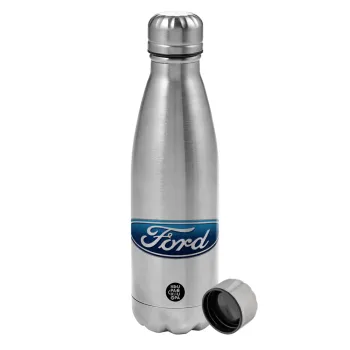 Ford, Metallic water bottle, stainless steel, 750ml