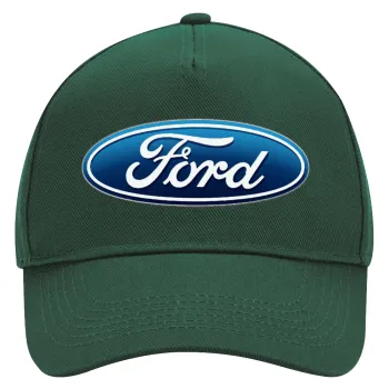 Ford, Καπέλο Ενηλίκων Ultimate ΠΡΑΣΙΝΟ, (100% ΒΑΜΒΑΚΕΡΟ DRILL, ΕΝΗΛΙΚΩΝ, UNISEX, ONE SIZE)