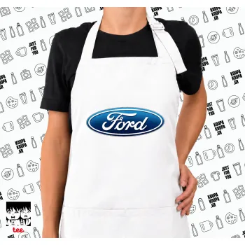 Ford, Ποδιά μακριά Σεφ ολόσωμη με τσέπες white (ΕΝΗΛΙΚΩΝ)