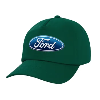 Ford, Twill Καπέλο παιδικό Bottle Green (100% ΒΑΜΒΑΚΕΡΟ, ΠΑΙΔΙΚΟ, UNISEX)
