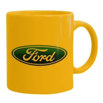 Ford, Κούπα, κεραμική κίτρινη, 330ml