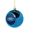 Blue Christmas tree ball ornament 8cm