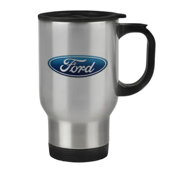 Ford, Stainless steel travel mug with lid, double wall 450ml