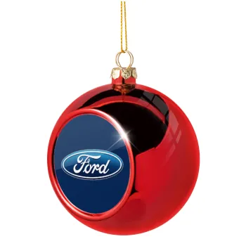 Ford, Christmas tree ball Red 8cm