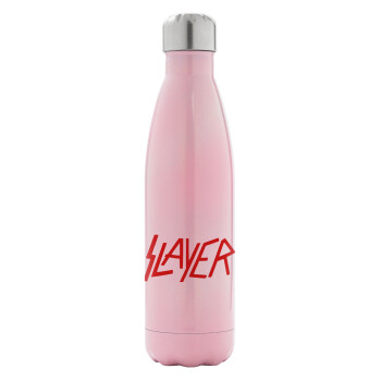 Slayer, Μεταλλικό παγούρι θερμός Ροζ Ιριδίζον (Stainless steel), διπλού τοιχώματος, 500ml