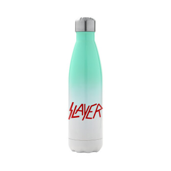 Slayer, Μεταλλικό παγούρι θερμός Πράσινο/Λευκό (Stainless steel), διπλού τοιχώματος, 500ml