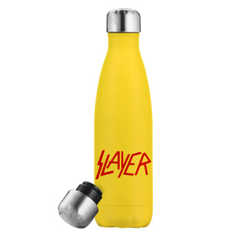 Slayer, Μεταλλικό παγούρι θερμός Κίτρινος (Stainless steel), διπλού τοιχώματος, 500ml