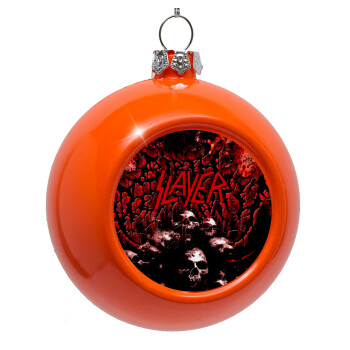 Slayer, Orange Christmas tree ornament bauble 8cm