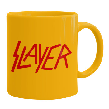 Slayer, Ceramic coffee mug yellow, 330ml (1pcs)