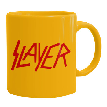 Slayer, Κούπα, κεραμική κίτρινη, 330ml