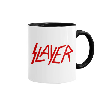Slayer, Κούπα χρωματιστή μαύρη, κεραμική, 330ml