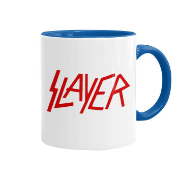 Slayer, Mug colored blue, ceramic, 330ml