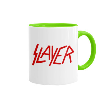 Slayer, Mug colored light green, ceramic, 330ml