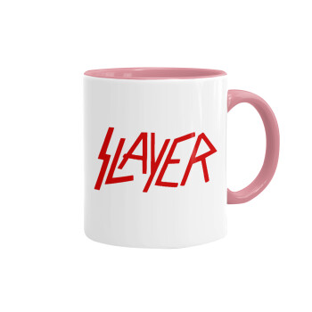 Slayer, Mug colored pink, ceramic, 330ml