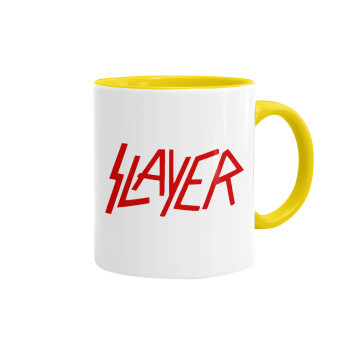 Slayer, Κούπα χρωματιστή κίτρινη, κεραμική, 330ml