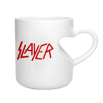 Slayer, Κούπα καρδιά λευκή, κεραμική, 330ml