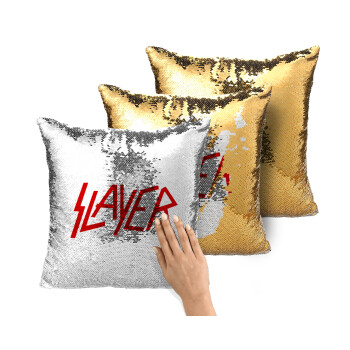 Slayer, Μαξιλάρι καναπέ Μαγικό Χρυσό με πούλιες 40x40cm περιέχεται το γέμισμα