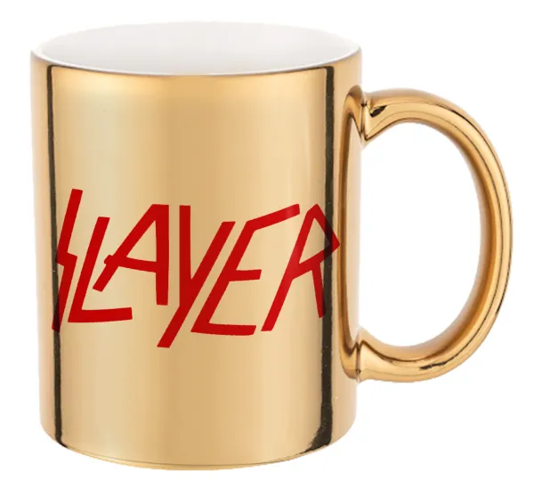 Slayer — Mug ceramic, gold mirror, 330ml