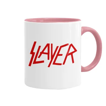 Slayer, Mug colored pink, ceramic, 330ml