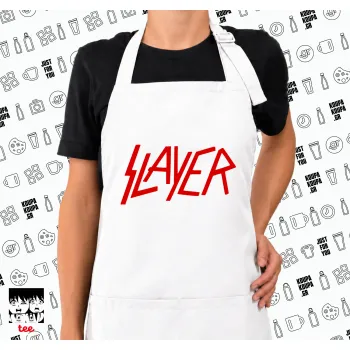 Slayer, Ποδιά μακριά Σεφ ολόσωμη με τσέπες white (ΕΝΗΛΙΚΩΝ)
