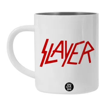 Slayer, BIG Mug Stainless steel double wall (450ml, White)