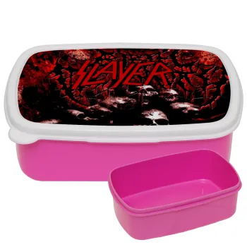 Slayer, ΡΟΖ παιδικό δοχείο φαγητού (lunchbox) πλαστικό (BPA-FREE) Lunch Βox M18 x Π13 x Υ6cm