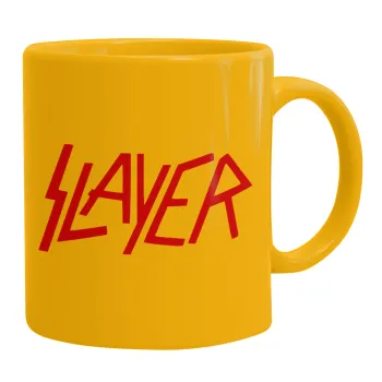Slayer, Ceramic coffee mug yellow, 330ml