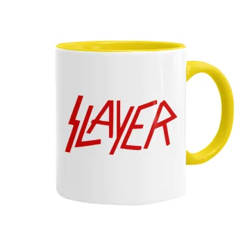 Slayer, Mug colored yellow, ceramic, 330ml