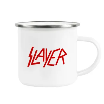 Slayer, Metallic enamel cup white 360ml
