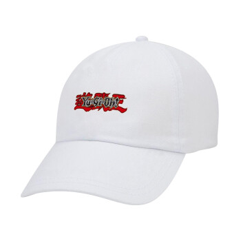 Yu-Gi-Oh, Καπέλο ενηλίκων Jockey Λευκό (snapback, 5-φύλλο, unisex)