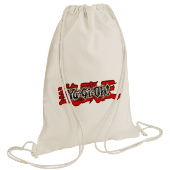 Yu-Gi-Oh, Τσάντα πλάτης πουγκί GYMBAG natural (28x40cm)