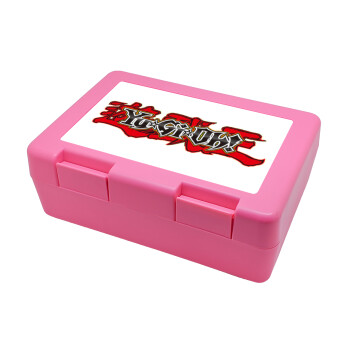 Yu-Gi-Oh, Children's cookie container PINK 185x128x65mm (BPA free plastic)