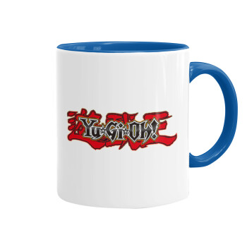 Yu-Gi-Oh, Κούπα χρωματιστή μπλε, κεραμική, 330ml