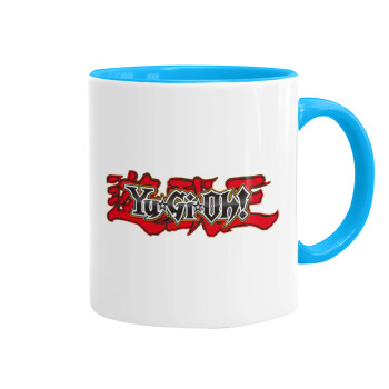 Yu-Gi-Oh, Mug colored light blue, ceramic, 330ml