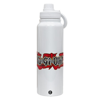 Yu-Gi-Oh, 1L Stainless Steel Thermal Bottle with Phone Holder & Double Wall Insulation