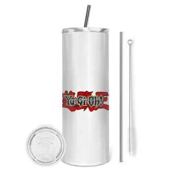 Yu-Gi-Oh, Tumbler stainless steel 600ml, with metal straw & cleaning brush