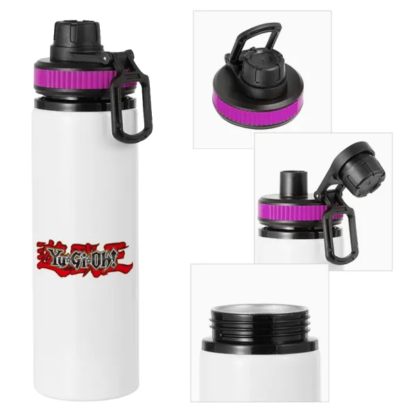 Yu-Gi-Oh — Metallic water bottle with safety lid, 850ml aluminum