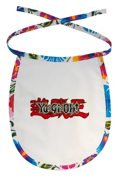 Yu-Gi-Oh — Stain-resistant baby bib with tie, multicoloured