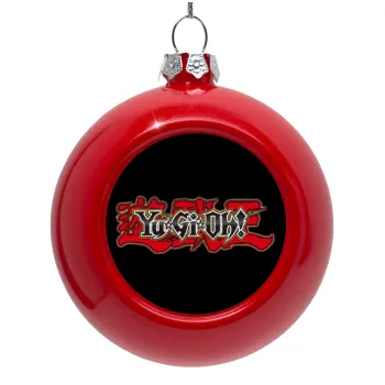 Yu-Gi-Oh, Red Christmas tree ornament bauble 8cm