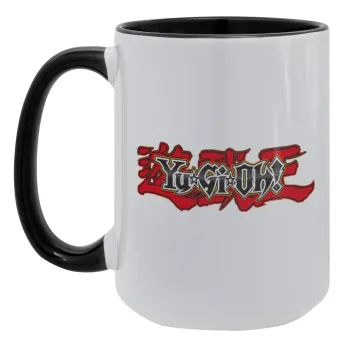 Yu-Gi-Oh, Κούπα Mega 15oz, κεραμική Μαύρη, 450ml