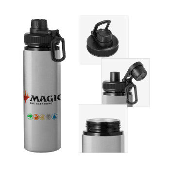 Magic the Gathering, Metallic water bottle with safety cap, 850ml aluminum