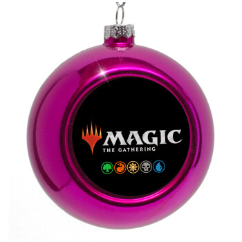 Magic the Gathering, Purple Christmas tree ornament bauble 8cm