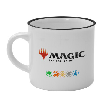 Magic the Gathering, Κούπα κεραμική vintage Λευκή/Μαύρη 230ml