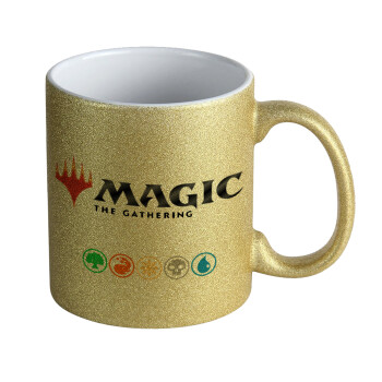 Magic the Gathering, Κούπα Χρυσή Glitter που γυαλίζει, κεραμική, 330ml