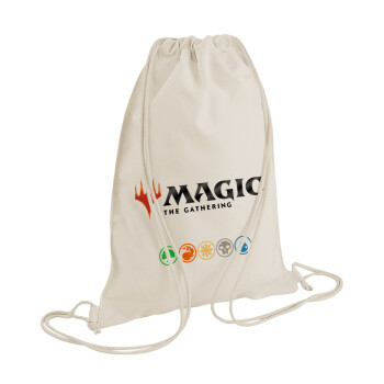 Magic the Gathering, Τσάντα πλάτης πουγκί GYMBAG natural (28x40cm)